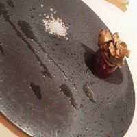 レストラン・ランス・ヤナギダテ - 一口サイズの鮑ソテー