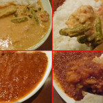 ヒマールチュリ - 野菜カレーとキーマ
