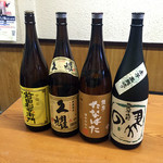 伍市 - ドリンク写真:焼酎「前田利右衛門」「久耀」「たなばた」「の馬」