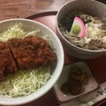 松月庵そば処 - ソースカツ丼と蕎麦（冷）のセット