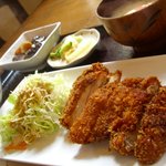 ＣａｐｒｉｃｅＣａｆe - 2種類から選べるランチセット　カレー味の美味しいカツを頂きました＾ｖ＾