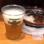 十割蕎麦 嵯峨谷 - 持ち帰りビールとカレーライスしてみました。