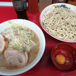 小つけ麺(野菜) ＆ 生玉子