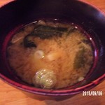 とんかつ ひやま - 味噌汁