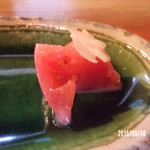 とんかつ ひやま - トマトのオリーブオイル和え