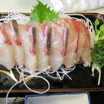 プリプリのかんぱちの刺身