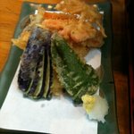 イカ野菜天ぷら盛合せ