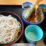 玄味　そば市 - えび天丼セット 900円