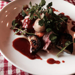 フランス料理 遊心 - 焼き野菜と牛ロースのグリエ