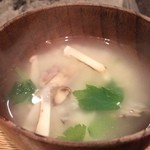 柳家 - アユ雑炊松茸入り