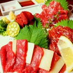 Assortment of 5 kinds of horse meat