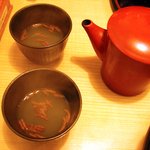 やまが - そば湯とそばチップ2