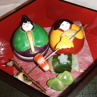 たん熊北店 本店 - おひなさまの前菜。目にも綺麗。
