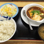 松屋 - 四川風旨辛麻婆豆腐定食（590円）