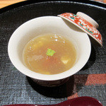 竹ざき - 【2】お凌：あさり トマト 赤飯のいいむし(2015.8月)