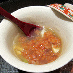 竹ざき - 【2】お凌：あさり トマト 赤飯のいいむし(2015.8月)