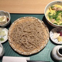 手打ちそば 大石 - 親子丼ランチ蕎麦大盛り¥1260