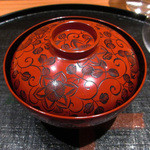 竹ざき - 【4】椀物：松茸 ぐじ(2015.8月)　