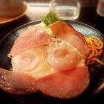 焼かつの店かつ亭 - 単品ハムエッグ４５０円