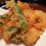 日本料理　　銀扇 - かき揚げ
