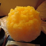 大阪浪花家 - ホントここの手作りシロップはウマい！マジにオレンジ、だけど適度な甘み