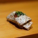 天寿し - 太刀魚　砂摺り