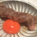 おにく 花柳 - 和牛焼きすき　八ヶ岳卵