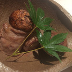 和牛ランプと早松茸