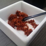 日本酒・和食処 神田 木花 - テーブルにある唐辛子