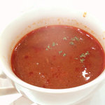 海鮮どんぶり茶屋 - 体があったまるトマトスープ