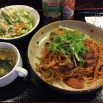 アルペン - ナポリタン７００円（サラダ・スープ付）