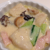 中国料理 四川 - 主菜の貝柱のミルクソース煮
