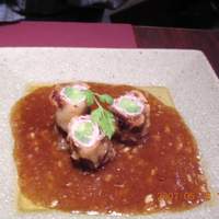 中国料理 神戸壺中天 - ３．にんにく芽の豚肉巻き揚る