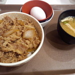 すき家 - 牛丼たまごセット