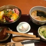 喜の蔵 - 漁師丼セット(ラーメン)【料理】