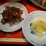 嘉門 - 小鉢にお新香