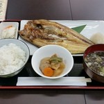 Kyouei Suisan Shijou Shokudou - ほっけ定食（850円）です。