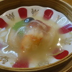 中国菜 火ノ鳥 - ☆冬瓜の包み蒸し…帆立・蟹・干し貝柱☆