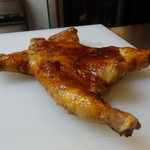 中国菜 火ノ鳥 - ☆ひな鶏 海老すり身詰め焼き(*^^)v☆