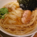 しなそば 麺 風武 - ミックスワンタン麺＋穂先メンマ増し