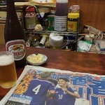 ビールにはポテサラついてきますよ