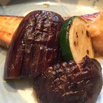 達 菊うら - 2015.9　焼き物は鮭、茄子、しいたけ、ズッキーニ
