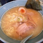 龍昇ラーメン - 塩とんこつ  細麺  中盛