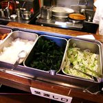 蕎麦 まえだ - 蕎麦 まえだ ＠京橋 店内 無料トッピング