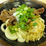 斎賀製麺所 - 肉ぶっかけ小（温　360円）