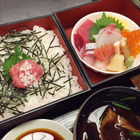 源氏香 - ご飯とお刺身