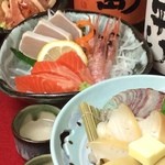 Kurashiki Kurasakaba Shichirin Yaki Sakura Tei - アワビ＆刺身＆肉コース