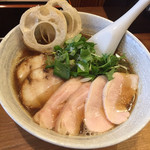 らーめん専門 和海 - 相方さんが食べた鶏塩＋煮干しオイル 950円