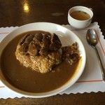 レストラン　くるる - ハンバーグカレー、カップスープ