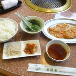 焼肉レストラン食道園 - 上ホルモン定食　2015.9月